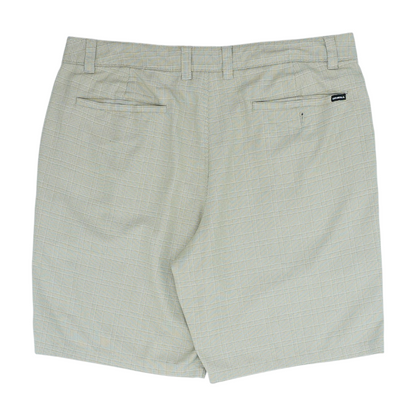 Khaki Check Active Shorts