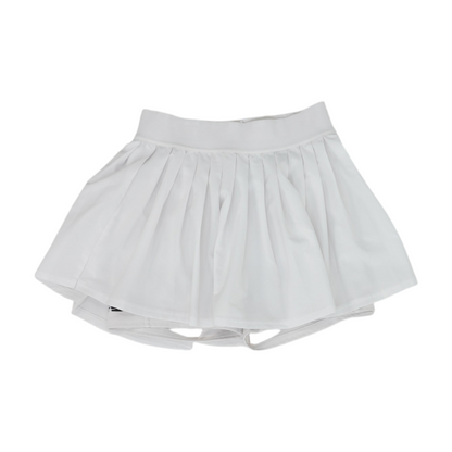 White Solid Active Shorts