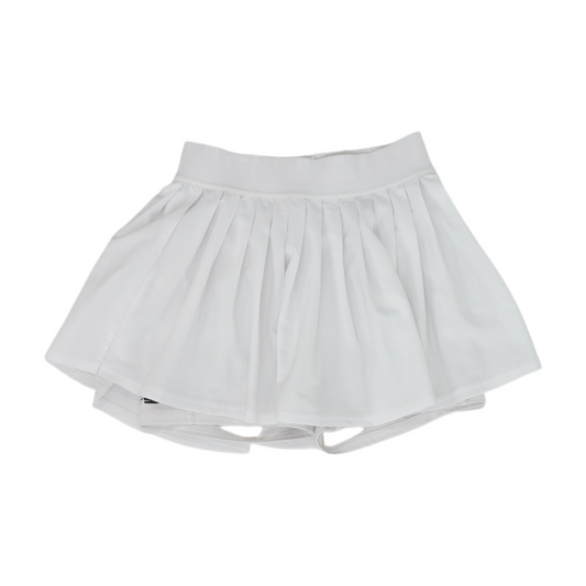 White Solid Active Shorts