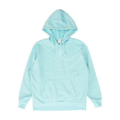 Blue Solid Hoodie Pullover
