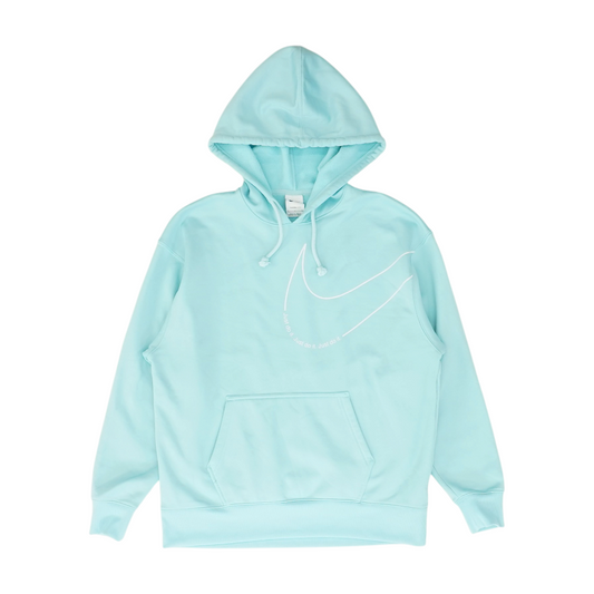 Blue Solid Hoodie Pullover