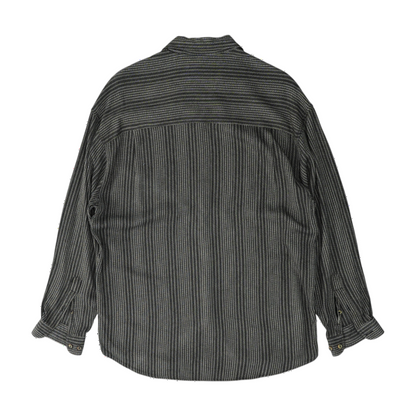 Black Striped Long Sleeve Button Down