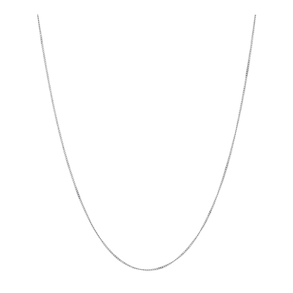 14K White Gold Chain Necklace