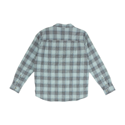 Blue Plaid Flannel Button Down