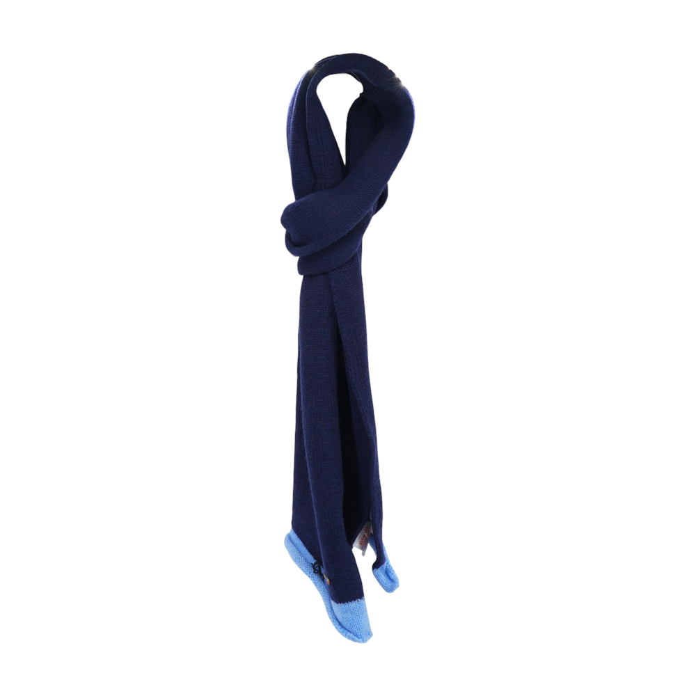 Navy Wool Scarf