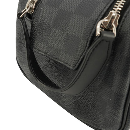 Dopp Kit Toilet Pouch in Damier Graphite Canvas