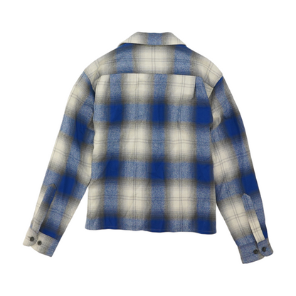 Gray Check Flannel Button Down