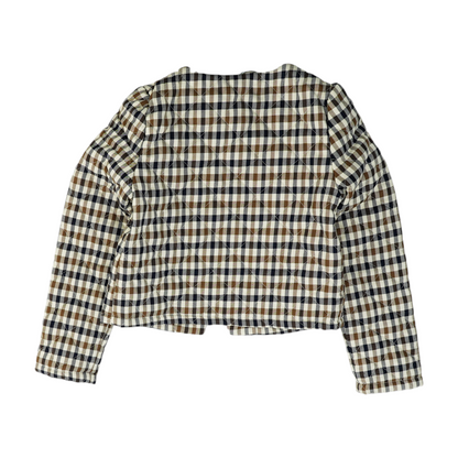 Cream Plaid Jacket