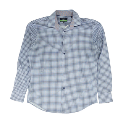 Blue Check Long Sleeve Button Down