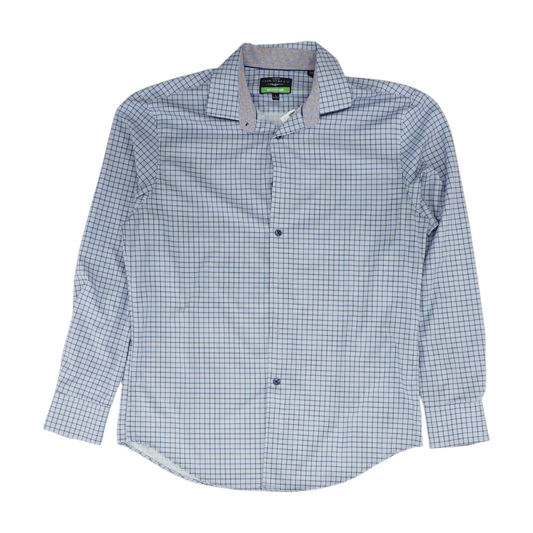 Blue Check Long Sleeve Button Down