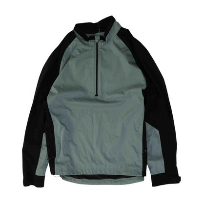 Gray Color Block 1/4 Zip Pullover