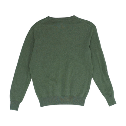 Green Solid Pullover Sweater