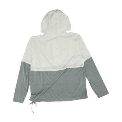 Gray Color Block 1/4 Zip Pullover