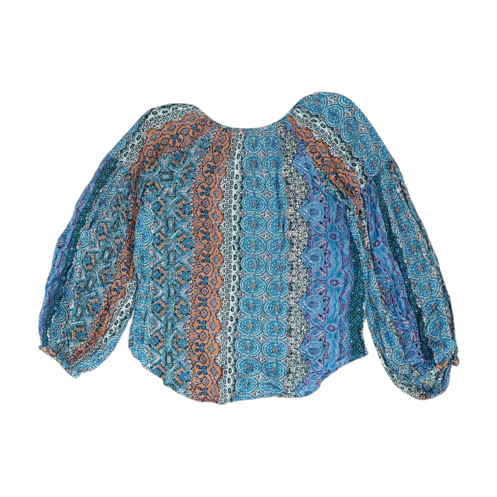 Blue Print Blouse