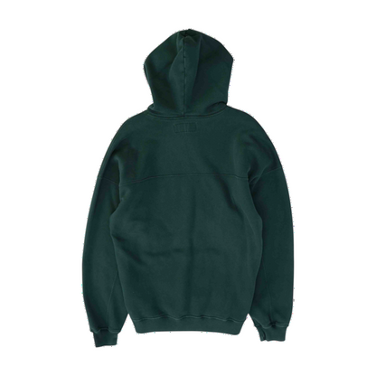 Green Tall Solid Hoodie Pullover