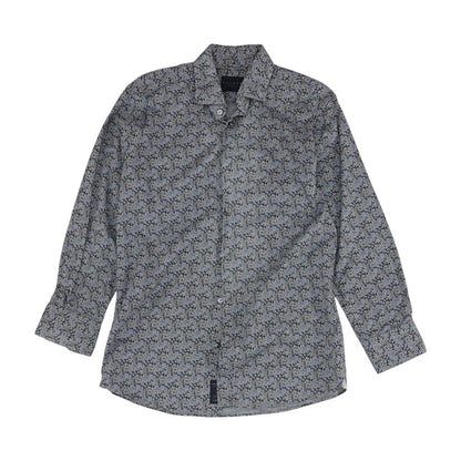 Blue Misc Long Sleeve Button Down