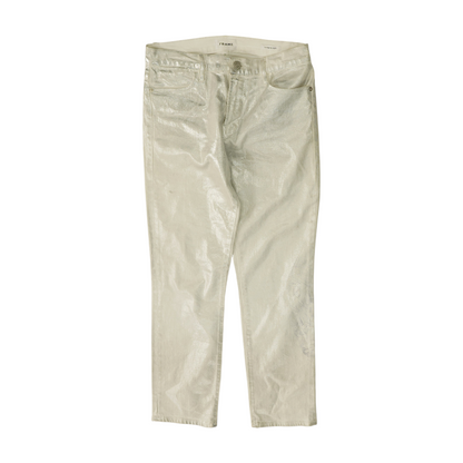 White Straight Pants