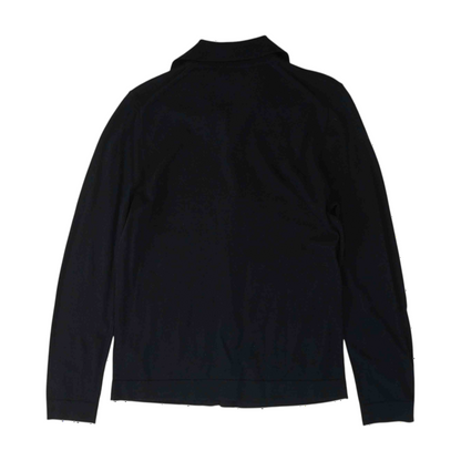 Navy Solid Cardigan Sweater