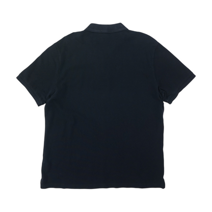 Navy Solid Short Sleeve Polo