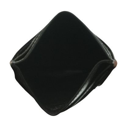 Black Cassandre Matelasse Card Case in Grain De Poudre Leather