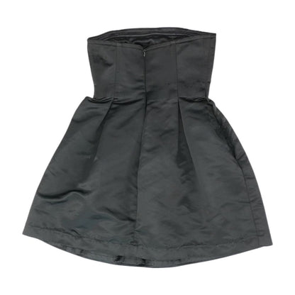 Black Solid Mini Dress