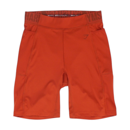 Red Solid Active Shorts