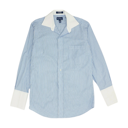 Blue Striped Long Sleeve Button Down