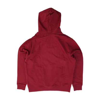 Red Solid Hoodie Pullover