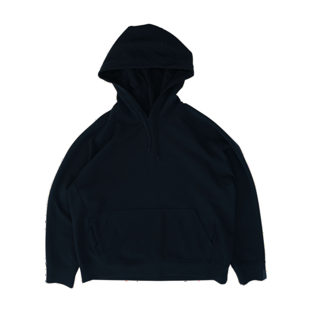 Black Solid Hoodie Pullover
