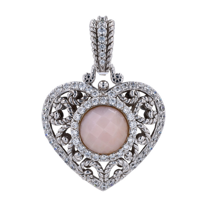 Sterling Silver Pink Agate Charm