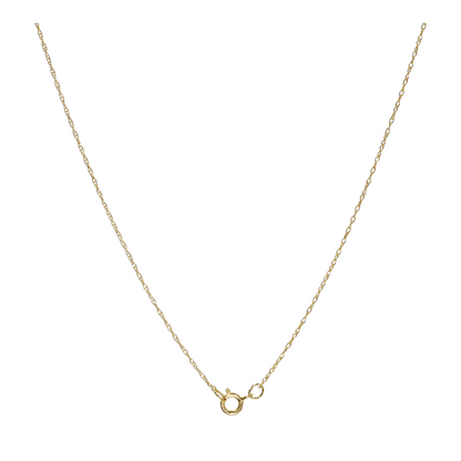 14K Yellow Gold Opal Pendant Necklace