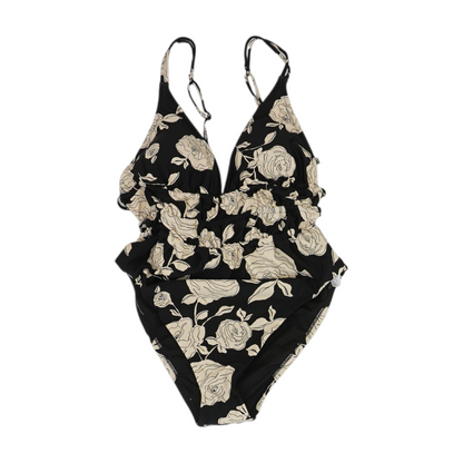 Black Floral One-Piece