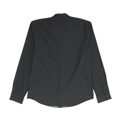 Gray Abstract Long Sleeve Button Down