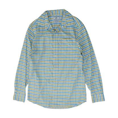 Blue Check Long Sleeve Button Down