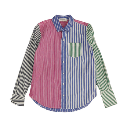 Multi Striped Long Sleeve Button Down