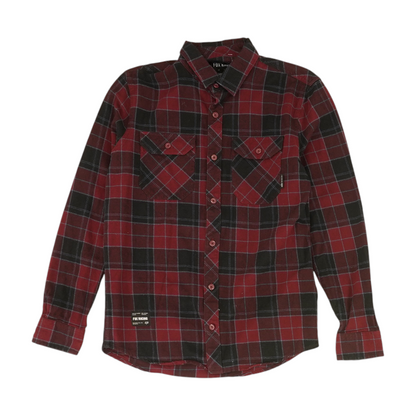 Red Plaid Flannel Button Down