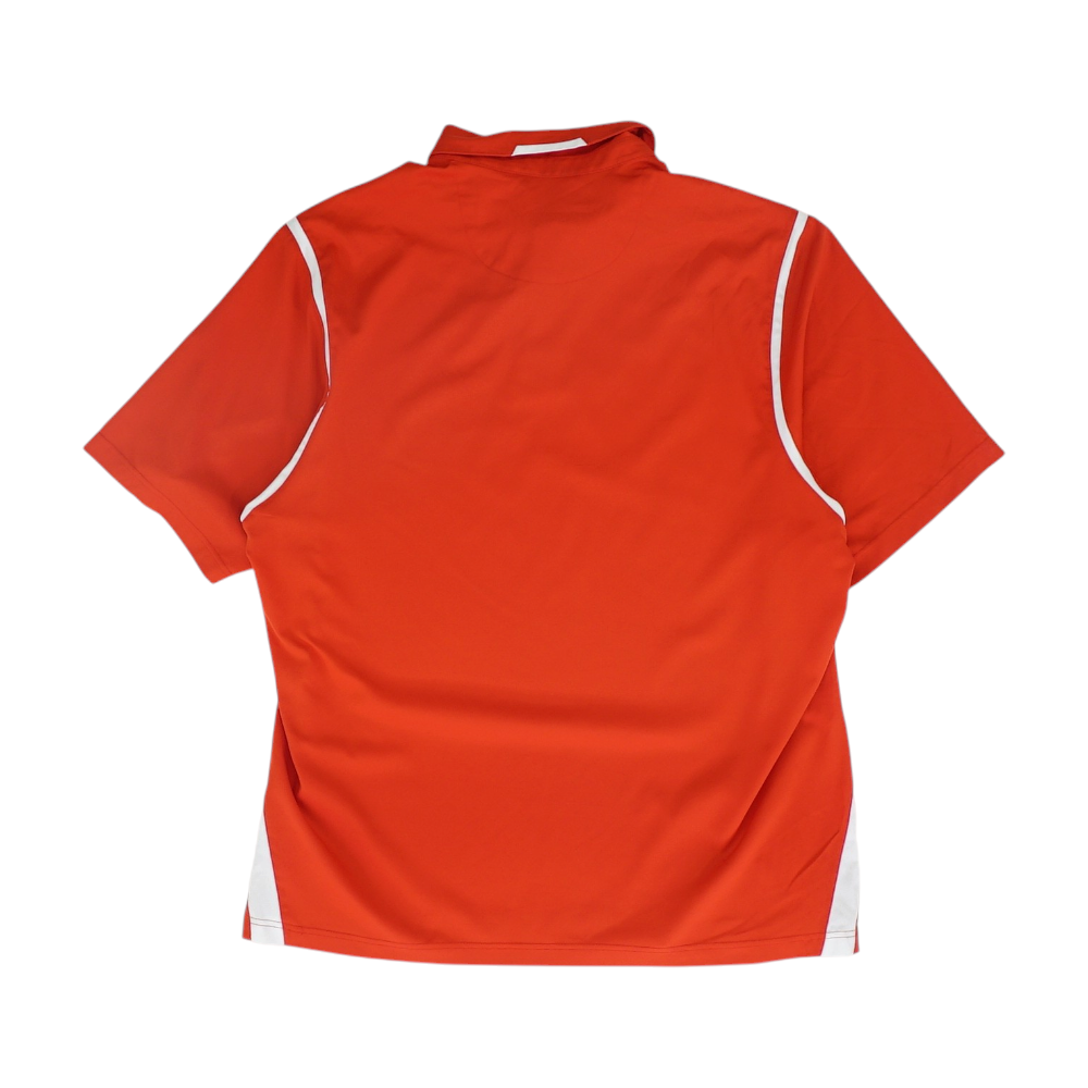 Red Solid Short Sleeve Polo
