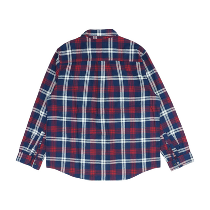 Blue Plaid Flannel Button Down