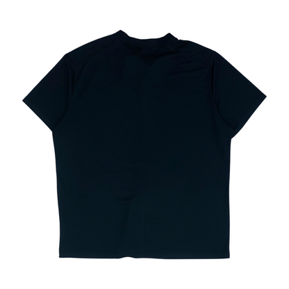 Black Solid Henley T-Shirt