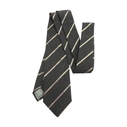 Gray Striped Neck Tie