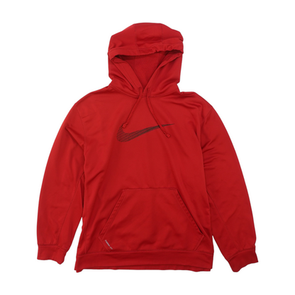 Red Solid Hoodie Pullover