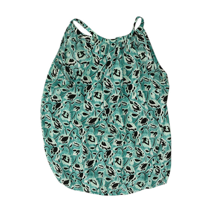Green Petite Print Blouse