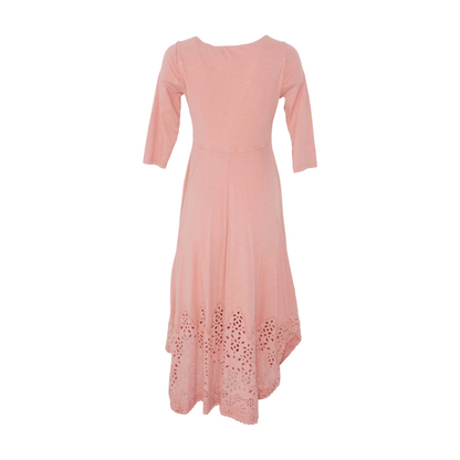 Peach Petite Midi Dress