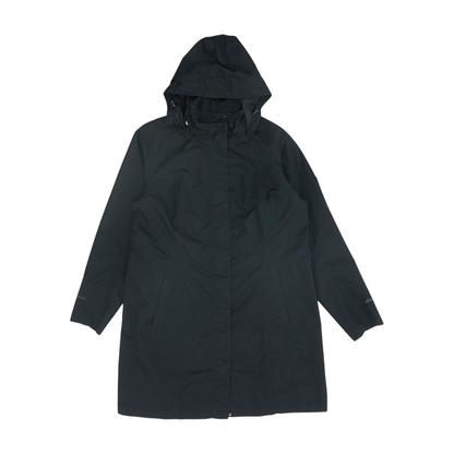 Black Solid Rain Jacket