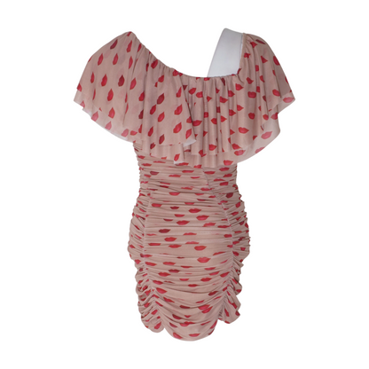Tan Print Mini Dress