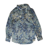 Blue Abstract Button Down