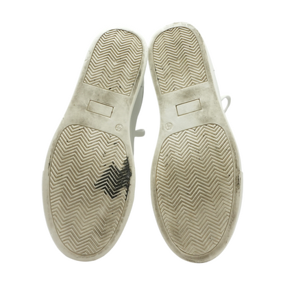 White Low-Top Athletic Shoes