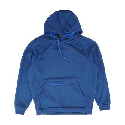 Blue Solid Hoodie Pullover