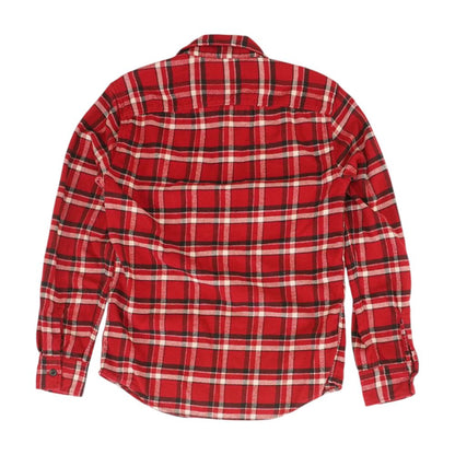 Red Plaid Long Sleeve Button Down
