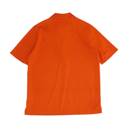 Orange Solid Short Sleeve Polo